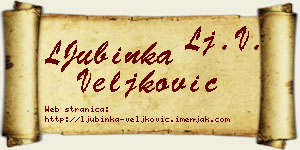 LJubinka Veljković vizit kartica